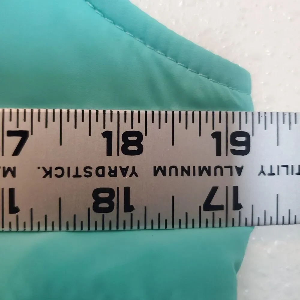 The North Face Girls XL/TG (18) Aqua Blue Puffer Vest Insulated Jacket - Picture 15 of 15